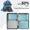 imageBagail Ultralight Packing Cubes 7 Set 3 Compression Packing Cubes 3 Packing Organizers with 1 Shoe BagThe Leaf