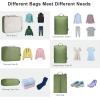 imageBagail Ultralight Packing Cubes 7 Set 3 Compression Packing Cubes 3 Packing Organizers with 1 Shoe BagThe Matcha