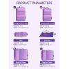 imageBagail Ultralight Packing Cubes 7 Set 3 Compression Packing Cubes 3 Packing Organizers with 1 Shoe BagThe Purple