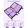 imageBagail Ultralight Packing Cubes 7 Set 3 Compression Packing Cubes 3 Packing Organizers with 1 Shoe BagThe Purple