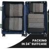 imageBAGAIL 4 Set6 Set Ultralight Compression Packing Cubes Packing Organizer for Travel Accessories Luggage Suitcase Backpack70D 4Set Mesh Black