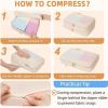 imageBAGAIL 4 Set6 Set8 Set Compression Packing Cubes Travel Accessories Expandable Packing OrganizersHalfMesh8DustyBlue05Beige