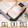 imageBAGAIL 4 Set6 Set8 Set Compression Packing Cubes Travel Accessories Expandable Packing OrganizersHalfMesh8DustyBlue05Beige