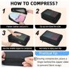 imageBAGAIL 4 Set6 Set8 Set Compression Packing Cubes Travel Accessories Expandable Packing OrganizersHalfMesh8DustyBlue05Black