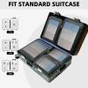 imageBAGAIL 4 Set6 Set8 Set Compression Packing Cubes Travel Accessories Expandable Packing OrganizersHalfMesh8DustyBlue06Black