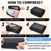 imageBAGAIL 4 Set6 Set8 Set Compression Packing Cubes Travel Accessories Expandable Packing OrganizersHalfMesh8DustyBlue06Black