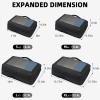 imageBAGAIL 4 Set6 Set8 Set Compression Packing Cubes Travel Accessories Expandable Packing OrganizersHalfMesh8DustyBlue06Black