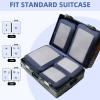 imageBAGAIL 4 Set6 Set8 Set Compression Packing Cubes Travel Accessories Expandable Packing OrganizersHalfMesh8DustyBlue06Navy