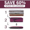 imageBAGAIL 4 Set6 Set8 Set Compression Packing Cubes Travel Accessories Expandable Packing OrganizersHalfMesh8DustyBlue4Burgundy