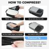 imageBAGAIL 4 Set6 Set Compression Packing Cubes for Travel Compressible Packing Organizers Travel Accessories for Luggage SuitcaseBlack