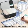 imageBAGAIL 4 Set6 Set Compression Packing Cubes for Travel Compressible Packing Organizers Travel Accessories for Luggage SuitcaseBlack