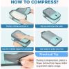 imageBAGAIL 4 Set6 Set Compression Packing Cubes for Travel Compressible Packing Organizers Travel Accessories for Luggage SuitcaseDusty Blue