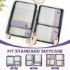 imageBAGAIL 4 Set6 Set Compression Packing Cubes for Travel Compressible Packing Organizers Travel Accessories for Luggage SuitcaseDusty Purple