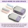 imageBAGAIL 4 Set6 Set Compression Packing Cubes for Travel Compressible Packing Organizers Travel Accessories for Luggage SuitcaseDusty Purple