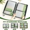 imageBAGAIL 4 Set6 Set Compression Packing Cubes for Travel Compressible Packing Organizers Travel Accessories for Luggage SuitcaseMatcha Green