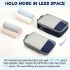 imageBAGAIL 4 Set6 Set Compression Packing Cubes for Travel Compressible Packing Organizers Travel Accessories for Luggage SuitcaseNavy
