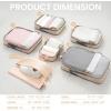 imageBAGAIL 4 Set6 Set Ultralight Compression Packing Cubes Packing Organizer for Travel Accessories Luggage Suitcase Backpack6Beige