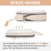 imageBAGAIL 4 Set6 Set Ultralight Compression Packing Cubes Packing Organizer for Travel Accessories Luggage Suitcase Backpack6Beige