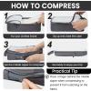 imageBAGAIL 4 Set6 Set Ultralight Compression Packing Cubes Packing Organizer for Travel Accessories Luggage Suitcase Backpack6Dark Grey