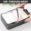 imageBAGAIL 4 Set6 Set Ultralight Compression Packing Cubes Packing Organizer for Travel Accessories Luggage Suitcase Backpack6Dark Grey