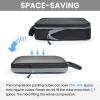 imageBAGAIL 4 Set6 Set Ultralight Compression Packing Cubes Packing Organizer for Travel Accessories Luggage Suitcase Backpack6Jet Black