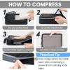 imageBAGAIL 4 Set6 Set Ultralight Compression Packing Cubes Packing Organizer for Travel Accessories Luggage Suitcase Backpack6Jet Black