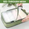 imageBAGAIL 4 Set6 Set Ultralight Compression Packing Cubes Packing Organizer for Travel Accessories Luggage Suitcase Backpack6Matcha Green