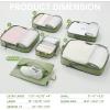 imageBAGAIL 4 Set6 Set Ultralight Compression Packing Cubes Packing Organizer for Travel Accessories Luggage Suitcase Backpack6Matcha Green