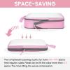 imageBAGAIL 4 Set6 Set Ultralight Compression Packing Cubes Packing Organizer for Travel Accessories Luggage Suitcase Backpack6Pink