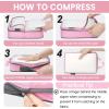imageBAGAIL 4 Set6 Set Ultralight Compression Packing Cubes Packing Organizer for Travel Accessories Luggage Suitcase Backpack6Pink