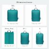imageBAGAIL 4 Set6 Set Ultralight Compression Packing Cubes Packing Organizer for Travel Accessories Luggage Suitcase BackpackTeal