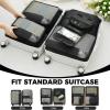 imageBAGAIL 9 Set Packing Cubes Luggage Packing Organizers for Travel AccessoriesBlack