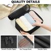 imageBAGAIL 9 Set Packing Cubes Luggage Packing Organizers for Travel AccessoriesBlack