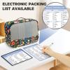 imageBAGAIL 9 Set Packing Cubes Luggage Packing Organizers for Travel AccessoriesBlack floral