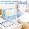 imageBAGAIL 9 Set Packing Cubes Luggage Packing Organizers for Travel AccessoriesBlue paisley