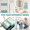 imageBAGAIL 9 Set Packing Cubes Luggage Packing Organizers for Travel AccessoriesDusty Blue