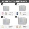 imageBAGAIL 9 Set Packing Cubes Luggage Packing Organizers for Travel AccessoriesLight Grey