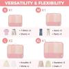 imageBAGAIL 9 Set Packing Cubes Luggage Packing Organizers for Travel AccessoriesPink
