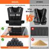 imageBAGAIL Adjustable Weighted Vest for Men ampamp Women  20lbs30lbs40lbs Removable Iron Weights Heavy Duty Fitness Vest for Strength Training Walking Running Home Workouts20 lb