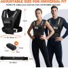 imageBAGAIL Adjustable Weighted Vest for Men ampamp Women  20lbs30lbs40lbs Removable Iron Weights Heavy Duty Fitness Vest for Strength Training Walking Running Home Workouts20 lb