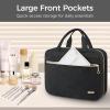 imageBAGAIL Hanging Toiletry Bag for Women Waterresistant Cosmetic Bag Large Capacity Travel Makeup Organizer for FullSized Travel EssentialsClassicJewelry Bag Pink1Black
