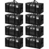 imageBAGAIL Heavy Duty Moving Bags with Strong Handle Extra Large Moving Boxes Storage Tote for Clothes College Moving SuppliesBlue 4 PackBlack