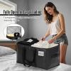 imageBAGAIL Heavy Duty Moving Bags with Strong Handle Extra Large Moving Boxes Storage Tote for Clothes College Moving SuppliesBlue 4 PackBlack