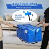 imageBAGAIL Heavy Duty Moving Bags with Strong Handle Extra Large Moving Boxes Storage Tote for Clothes College Moving SuppliesBlue 4 PackBlue