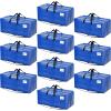 imageBAGAIL Heavy Duty Moving Bags with Strong Handle Extra Large Moving Boxes Storage Tote for Clothes College Moving SuppliesBlue 4 PackBlue