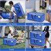 imageBAGAIL Heavy Duty Moving Bags with Strong Handle Extra Large Moving Boxes Storage Tote for Clothes College Moving SuppliesBlue 4 PackBlue