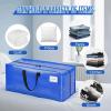 imageBAGAIL Heavy Duty Moving Bags with Strong Handle Extra Large Moving Boxes Storage Tote for Clothes College Moving SuppliesBlue 4 PackBlue