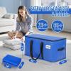 imageBAGAIL Heavy Duty Moving Bags with Strong Handle Extra Large Moving Boxes Storage Tote for Clothes College Moving SuppliesBlue 4 PackBlue