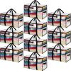 imageBAGAIL Heavy Duty Moving Bags with Strong Handle Extra Large Moving Boxes Storage Tote for Clothes College Moving SuppliesBlue 4 PackClear