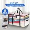 imageBAGAIL Heavy Duty Moving Bags with Strong Handle Extra Large Moving Boxes Storage Tote for Clothes College Moving SuppliesBlue 4 PackClear